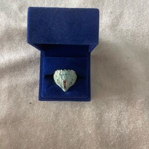 Kurt Geiger London Mint Eagle Head Ring — Rare Color — Velvet Box — Luxury DEAL